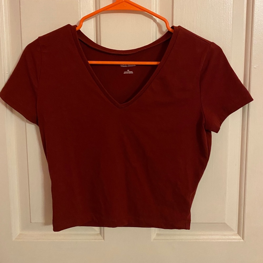 2 medium v-neck shirts from Wild Fable.Can be sold separately or together.